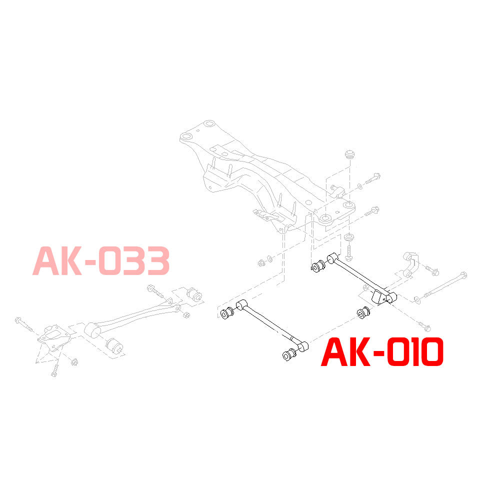 GSP Godspeed Project - Subaru Impreza (GD/GG) 2002-07 Adjustable Rear Lateral Link Set