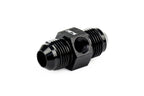 HPS Performance -10 AN Male to Male Adapter with 1/8" NPT Female Port, Aluminum, Black