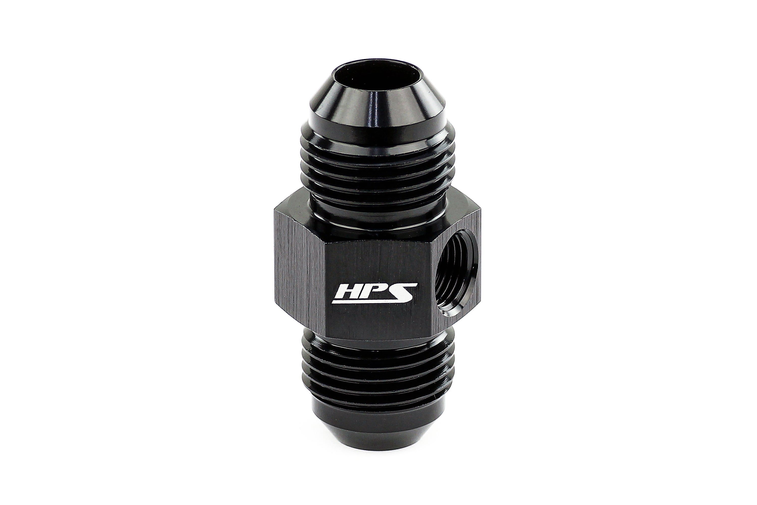 HPS Performance -10 AN Male to Male Adapter with 1/8 inch NPT Female Port Aluminum Black
