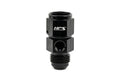 HPS Performance -6 AN Male to Female Fuel Pressure Gauge Adapter with 1/8 inch NPT Female Port Aluminum Black