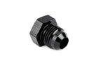 HPS Performance -4 AN Fittings Plug AN Male 37 Degree Flare Aluminum Black