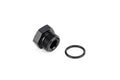 HPS Performance -3 AN Fittings Plug Port Thread with O-Ring Aluminum Black
