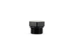 HPS Performance -10 AN Fittings Plug, Port Thread with O-Ring, Aluminum, Black