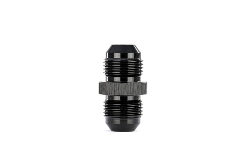 HPS Performance Straight -4 AN Male to Male Union Adapter, Aluminum, Black