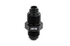 HPS Performance -6 AN to M14 x 1.5 Male to Metric Thread Male O-Ring Tip Adapter Aluminum Black