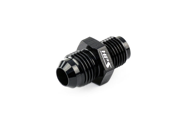 HPS Performance Straight AN Flare -4 to M10 x 1.25 Metric Adapter, Aluminum, Black