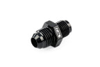 HPS Performance Straight -10 AN Flare to M18 x 1.5 Metric Adapter, Aluminum, Black