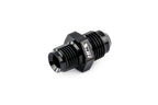 HPS Performance Straight -3 AN Flare to 1/4" NPT Adapter, Aluminum, Black