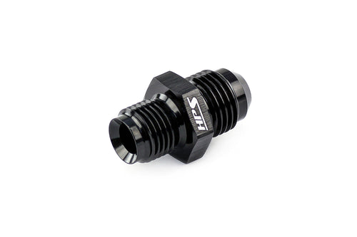 HPS Performance Straight AN Flare -10 to M14 x 1.5 Metric Adapter, Aluminum, Black