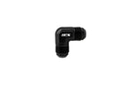 HPS Performance 90 Degree -10 AN Male to Male Union Adapter Aluminum Black