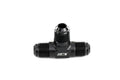 HPS Performance -10 AN Male to Male 3-Way Tee Adapter Aluminum Black
