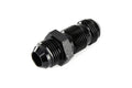 HPS Performance Straight -16 AN Male to Male Bulkhead Adapter Aluminum Black