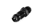 HPS Performance Straight -16 AN Male to Male Bulkhead Adapter, Aluminum, Black