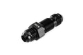 HPS Performance Straight -3 AN Male to Male Bulkhead Adapter Aluminum Black