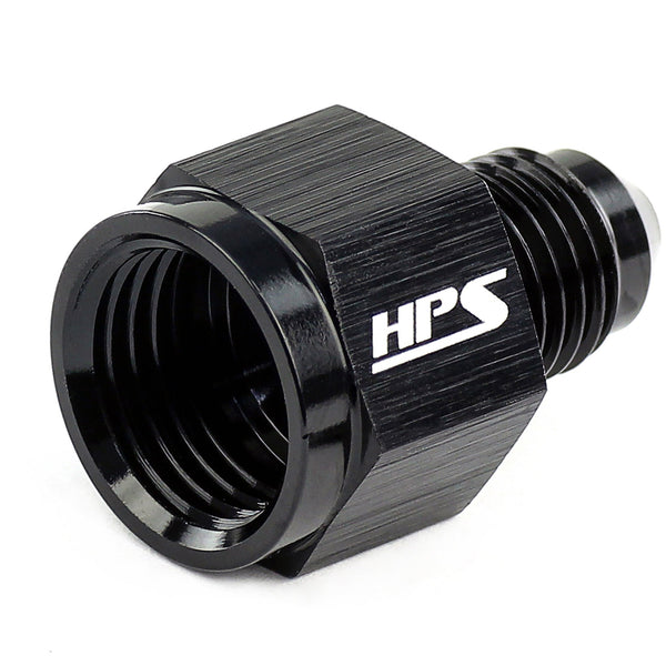 HPS Performance AN -10 Female to AN -4 Male Reducer Adapter Aluminum Black