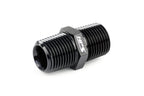 HPS Performance Straight 3/8'' NPT Male to Male Union Coupler Adapter, Aluminum, Black