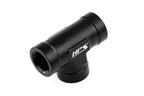 HPS Performance 1/2'' NPT Female Tee Coupler Adapter, Aluminum, Black