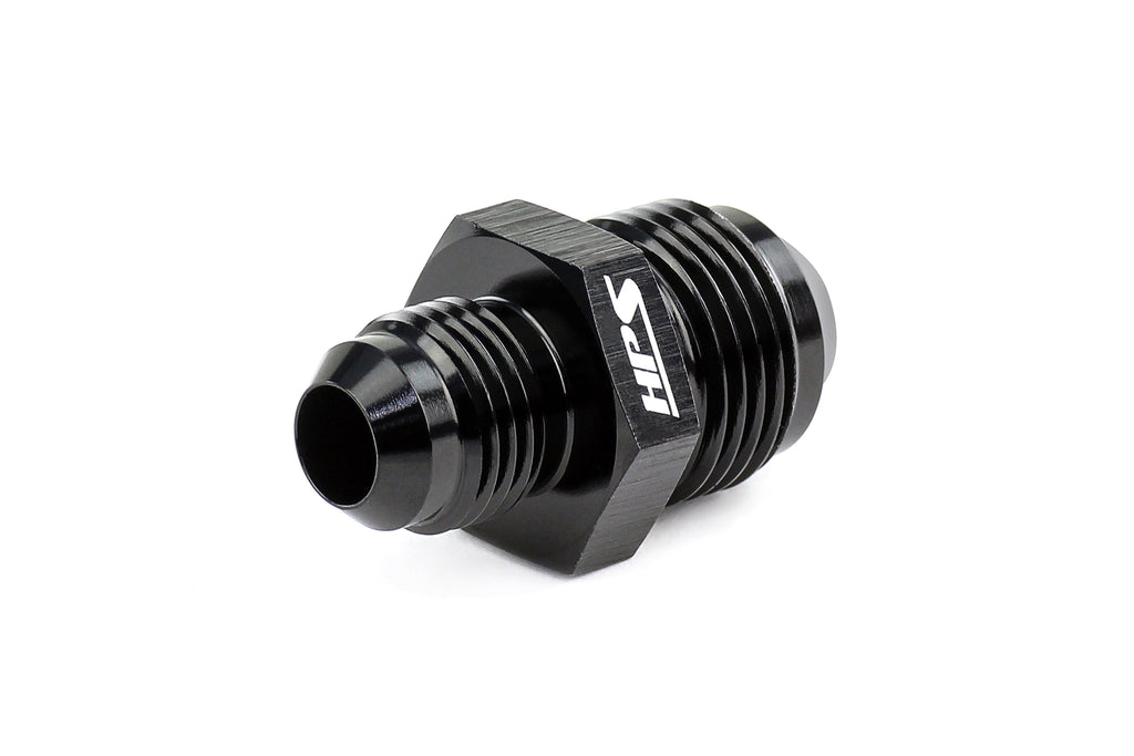 HPS Performance -6 AN to -4 AN Male To Male Reducer Union Coupler Adapter, Aluminum, Black