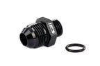 HPS Performance -3 AN Male to -8 O-ring Boss (ORB) Port Thread Male Adapter, Aluminum, Black