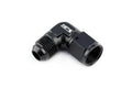 HPS Performance 90 Degree -6 AN Male to Female Swivel Adapter Aluminum Black