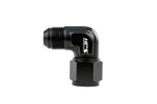 HPS Performance 90 Degree -6 AN Male to Female Swivel Adapter, Aluminum, Black