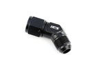 HPS Performance 45 Degree -10 AN Male to Female Swivel Adapter Aluminum Black