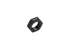 HPS Performance -4 AN Female Bulkhead Fitting Jam Nut Aluminum Black