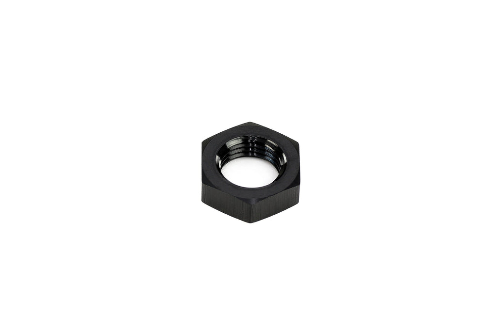 HPS Performance -6 AN Female Bulkhead Fitting Jam Nut, Aluminum, Black