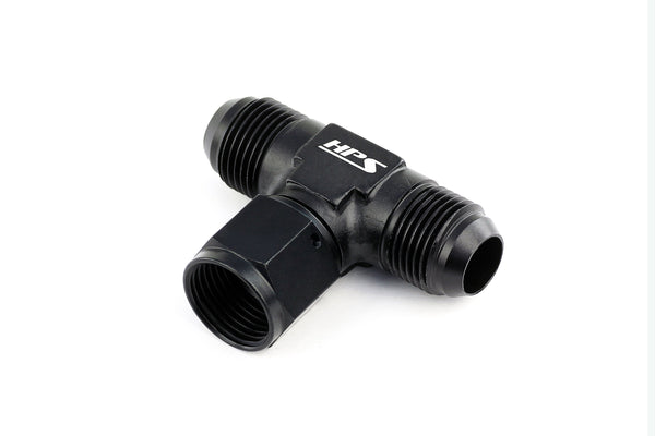 HPS Performance AN-8 Aluminum Tee Adapter with Female on Side AN9251-8
