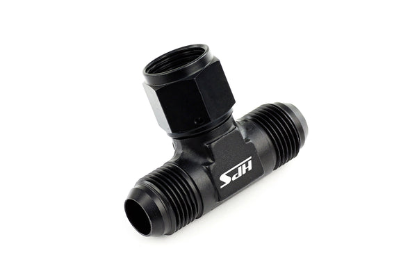 HPS Performance AN-12 Aluminum Tee Adapter with Female on Side AN9251-12