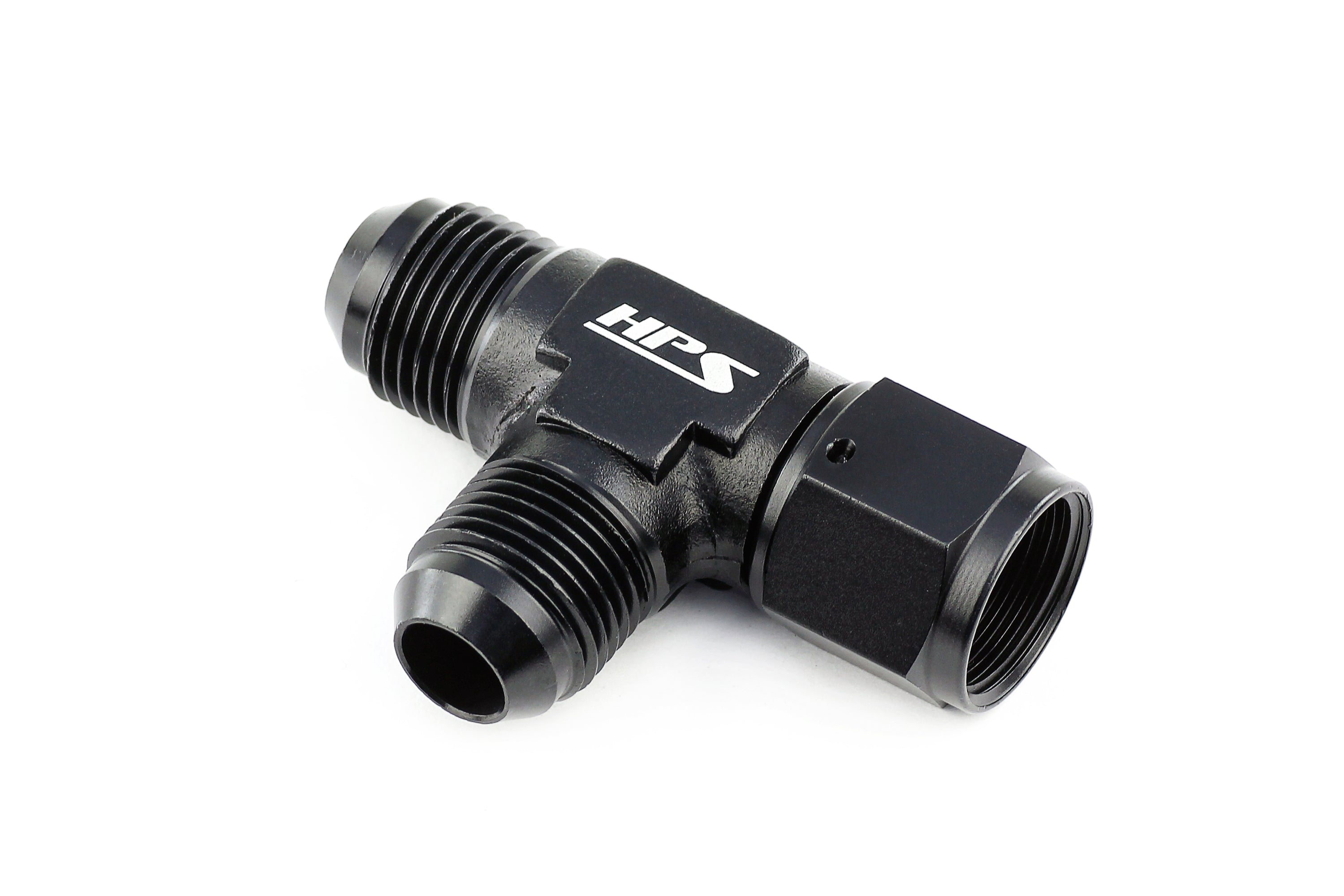 HPS Performance -6 AN Aluminum Tee Adapter with Female on Run AN9261-6
