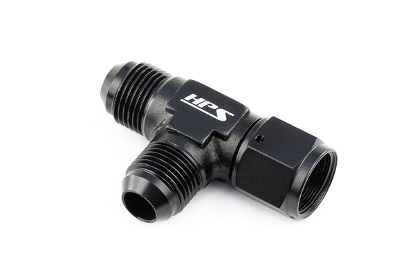 HPS Performance AN-8 Aluminum Tee Adapter with Female on Run AN9261-8