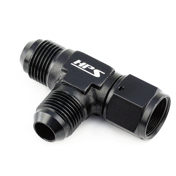 HPS Performance AN-8 Aluminum Tee Adapter with Female on Run AN9261-8