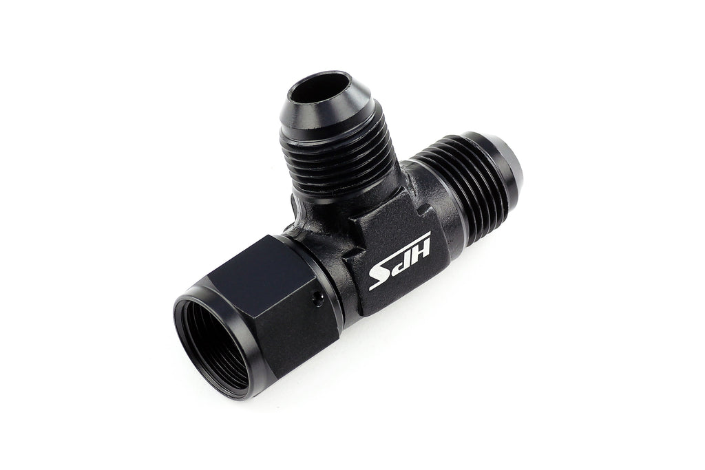 HPS Performance -8 AN Aluminum Tee Adapter with Female on Run AN9261-8