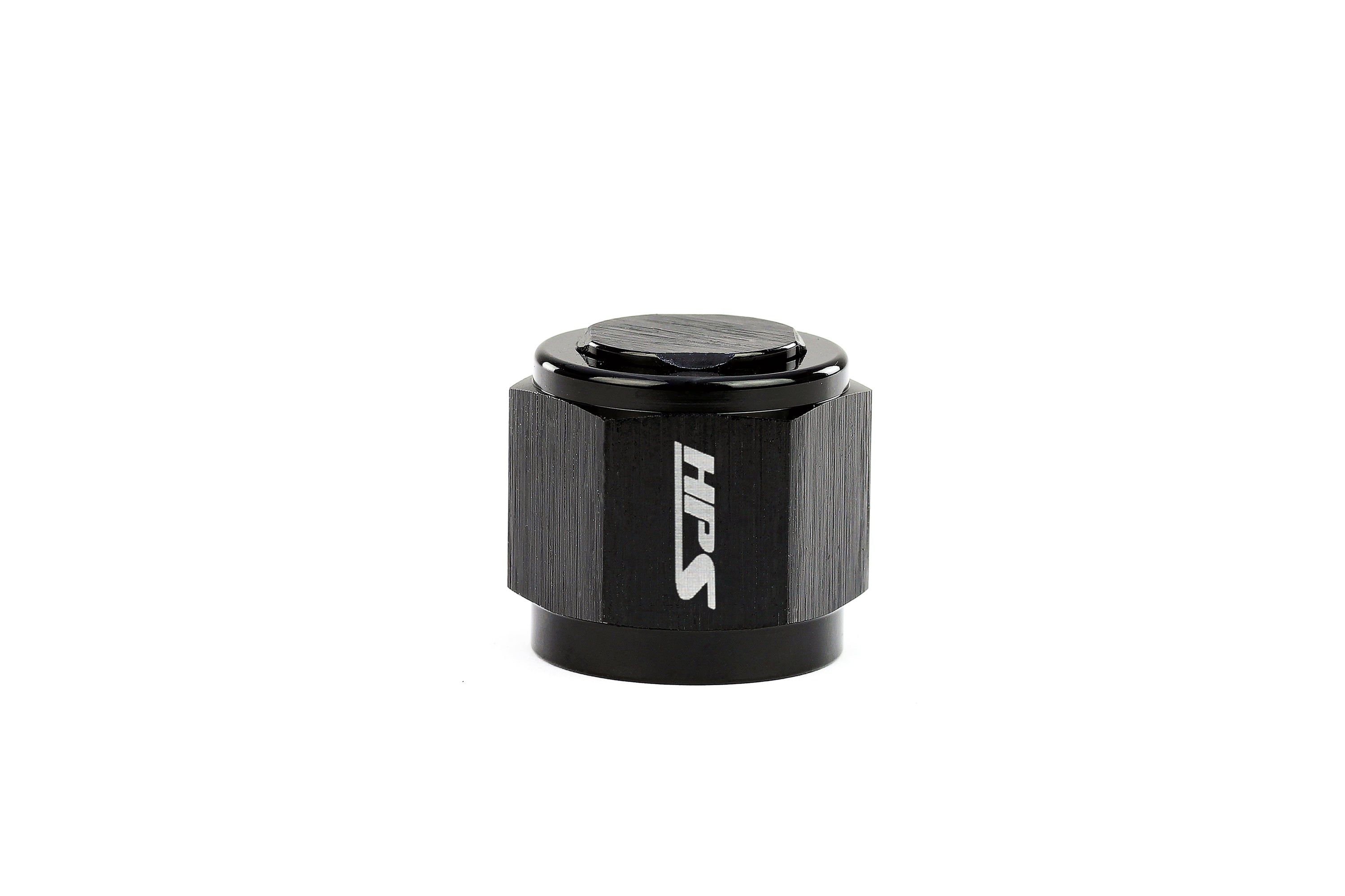 HPS Performance -4 AN Flare Female Cap Aluminum Black