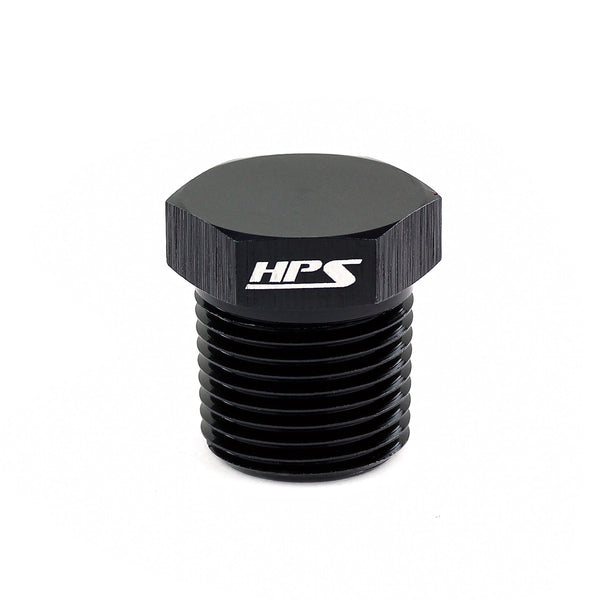 HPS Performance 3/8 NPT Hex Head Plug Aluminum AN933-08