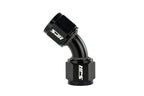 HPS Performance 45 Degree -4 AN Female to Female Swivel Coupling Adapter Aluminum Black