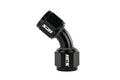 HPS Performance 45 Degree -10 AN Female to Female Swivel Coupling Adapter Aluminum Black
