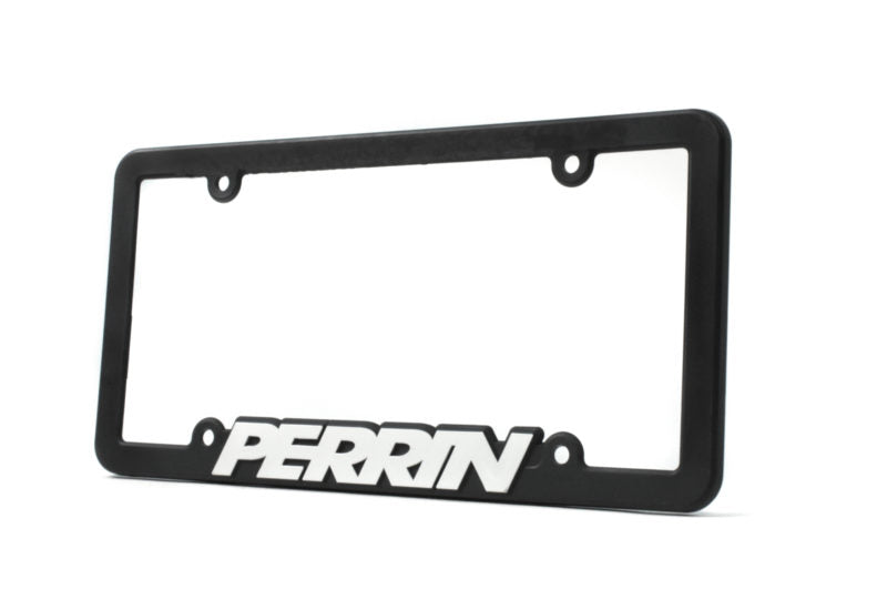 PERRIN license plate frame with white logo