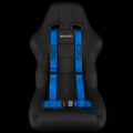 BRAUM Racing 4 Point 2" Strap Racing Single Harness - Blue