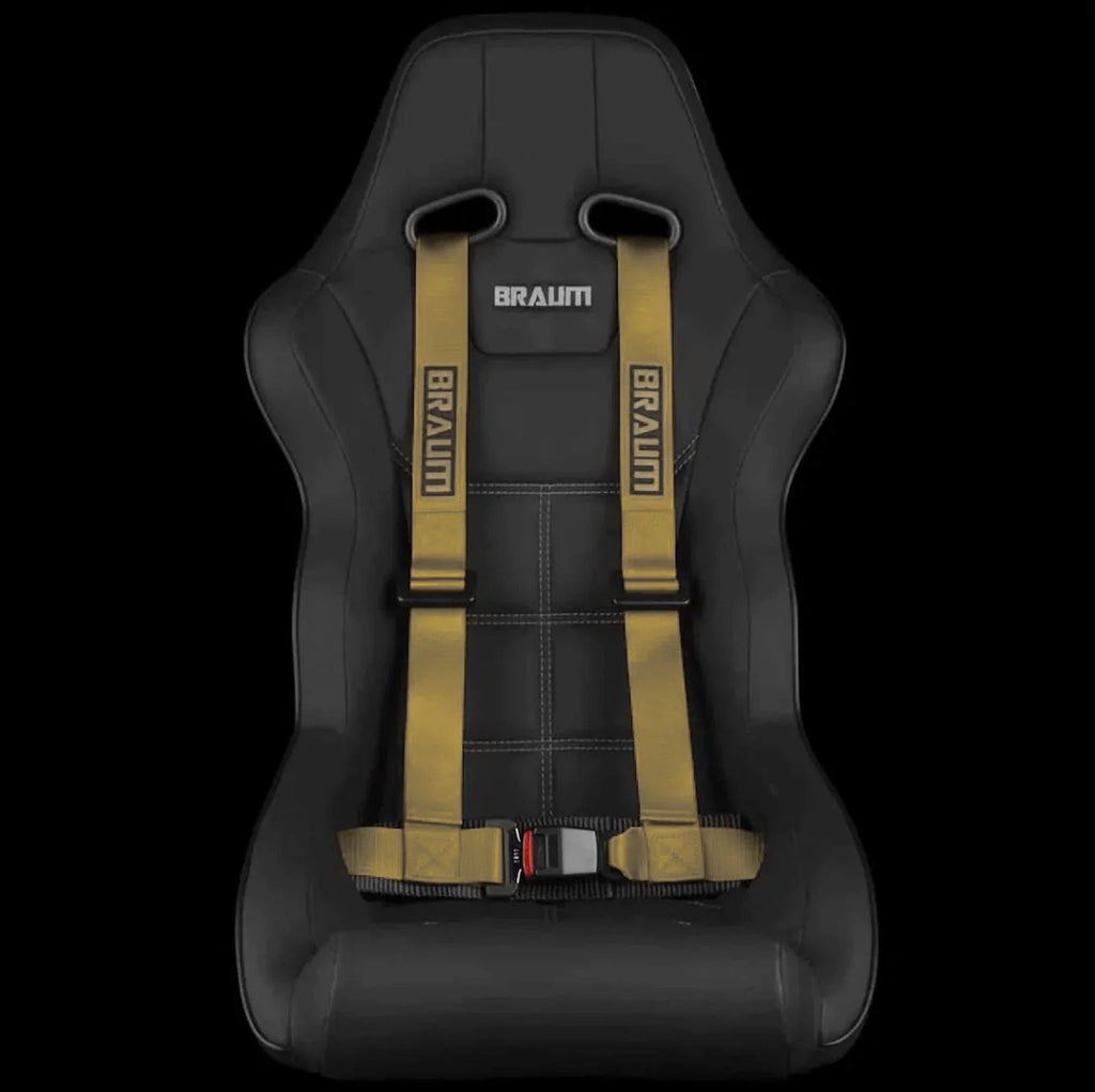 BRAUM Racing 4 Point 2" Strap Racing Single Harness - Bronze