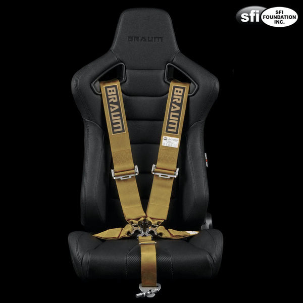 Braum Racing 5 Point 3" Inch SFI Certified 16.1 Racing Harness - Bronze