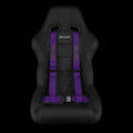 BRAUM Racing 4 Point 2" Strap Racing Single Harness - Purple