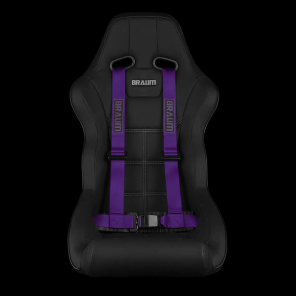 BRAUM Racing 4 Point 2" Strap Racing Single Harness - Purple