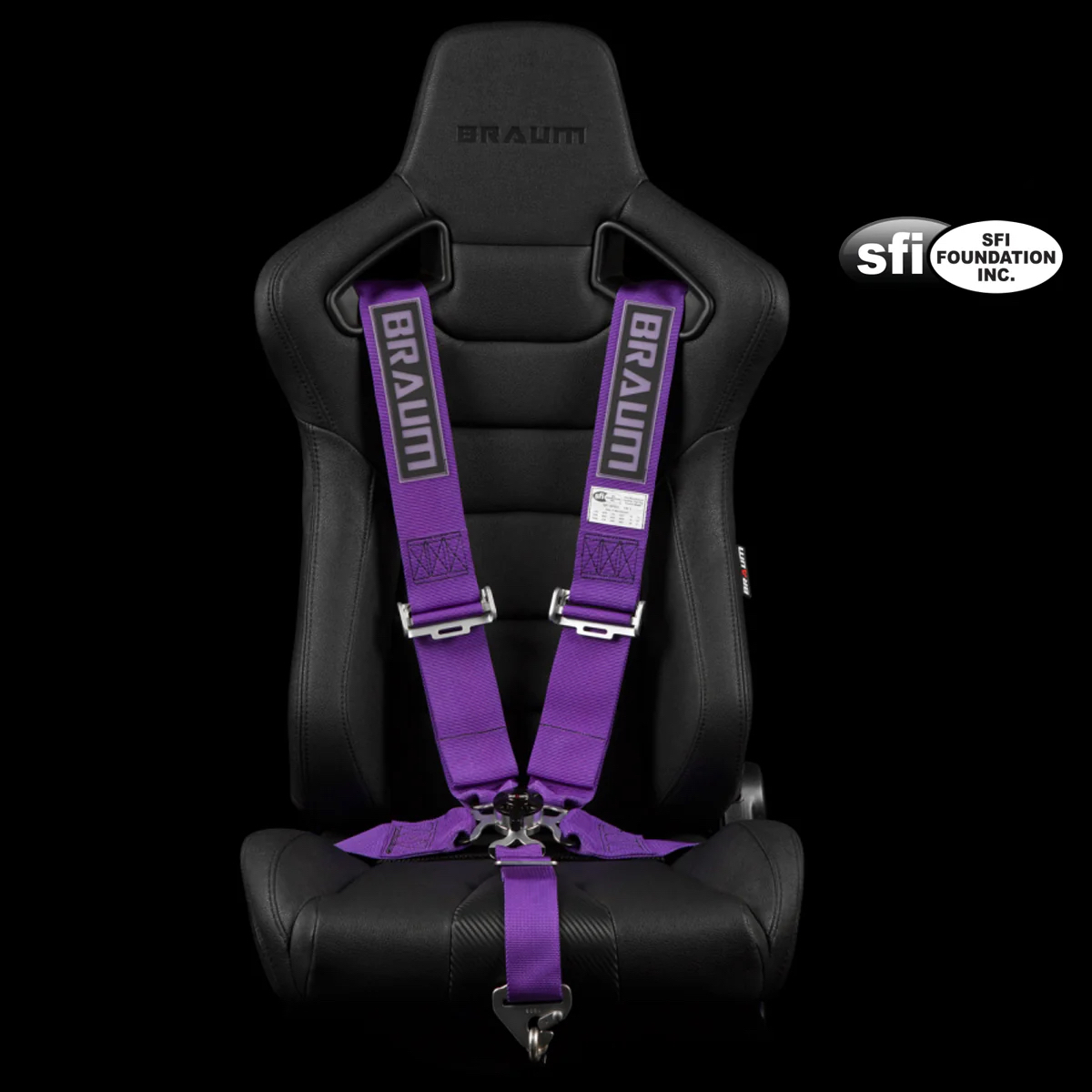 Braum Purple 5PT SFI 16.1 Certified Racing Harness — BRH-PUS5 — SFI badge