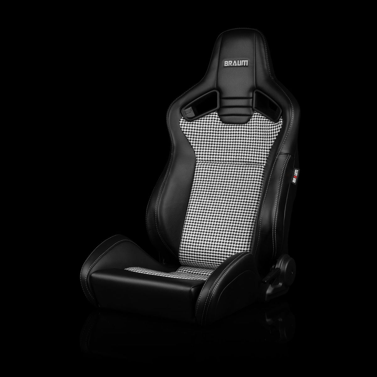 Braum BRR1-BHGS2 — Black Leatherette | Houndstooth Fabric