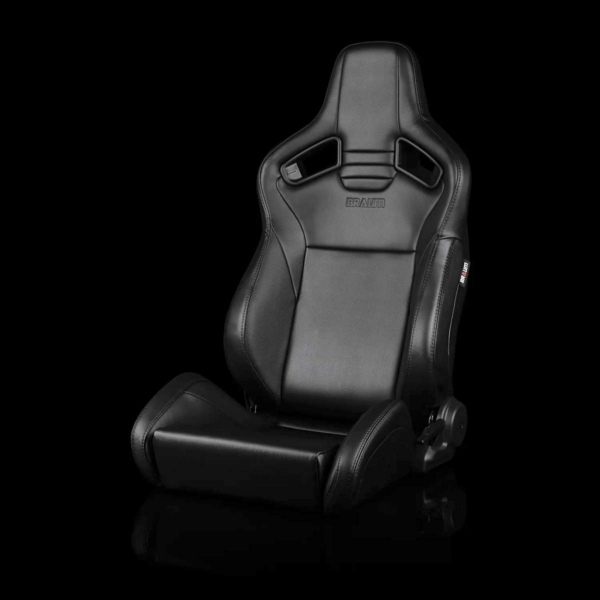 Braum BRR1-BKBS2 — Black Leatherette | Black Stitching