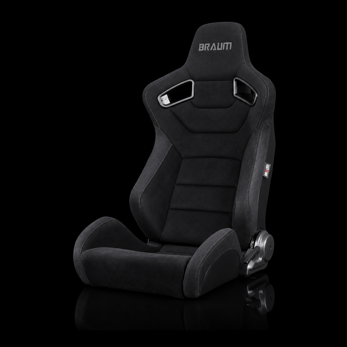 Braum BRR1-BKSD — Black Suede | Grey Stitching