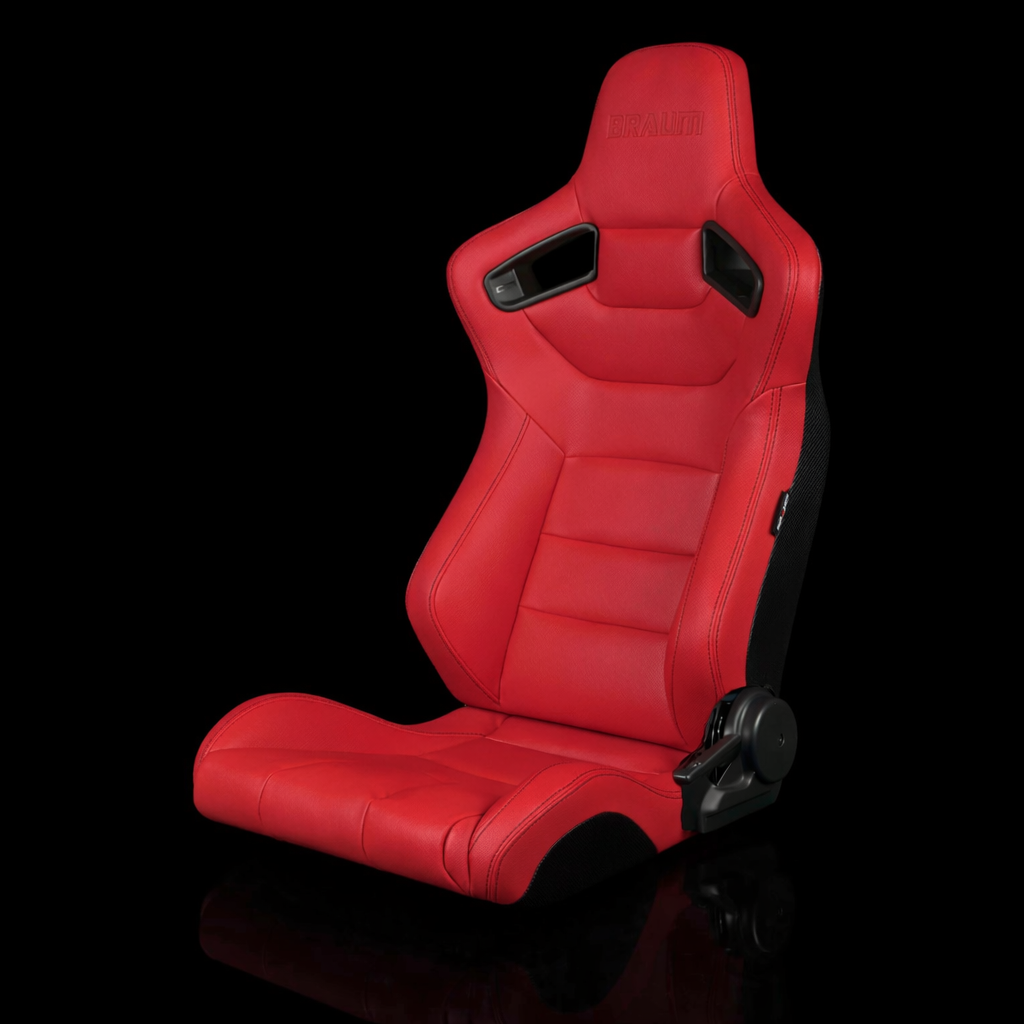 Braum BRR1-RDBS — Red Leatherette | Black Stitching - [Email to Order]