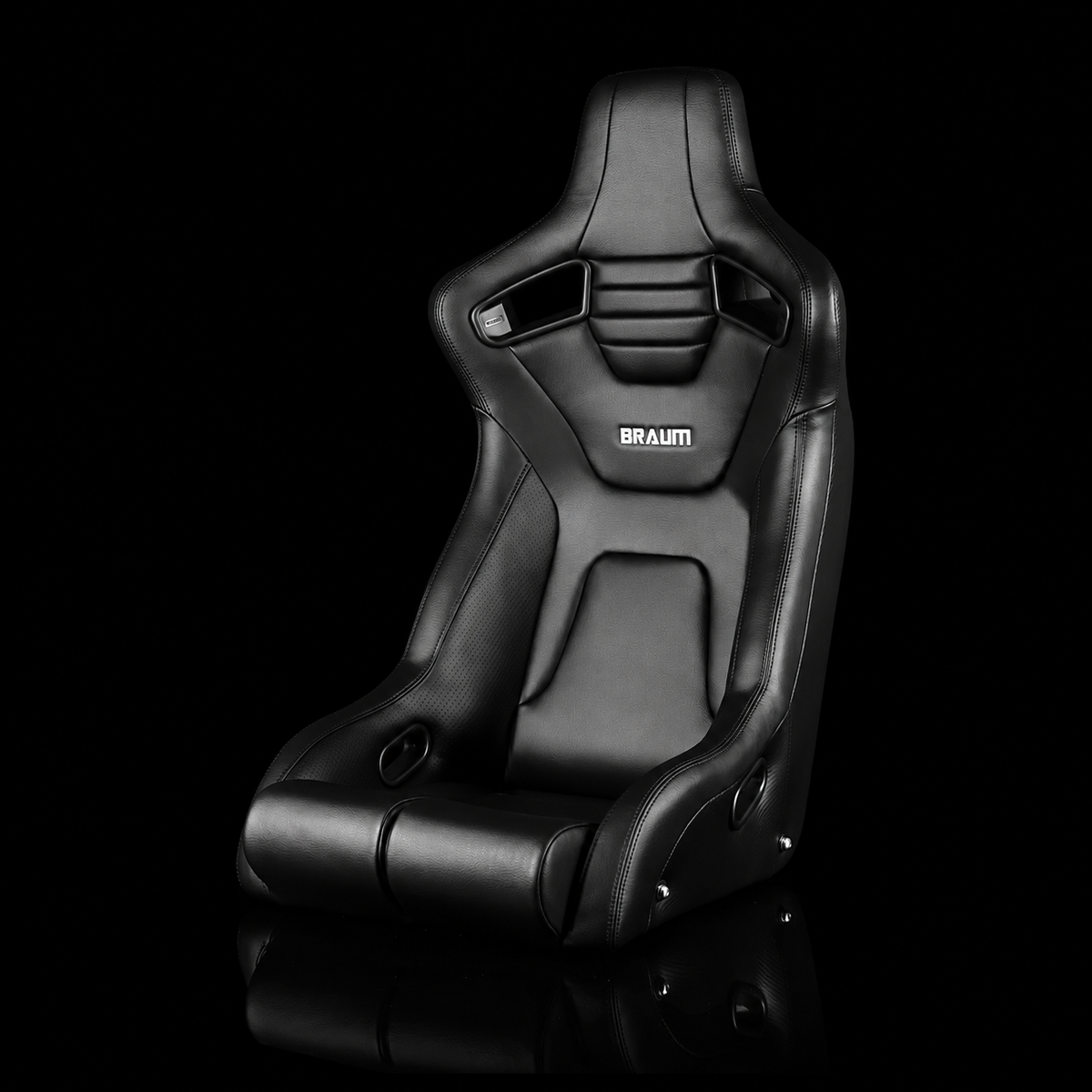 Braum BRR1R-BKBK — Black Leatherette | Black Stitching